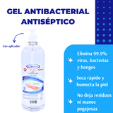 2-PACK  gel antibacterial antiseptico     1 Ltr. con dispensador