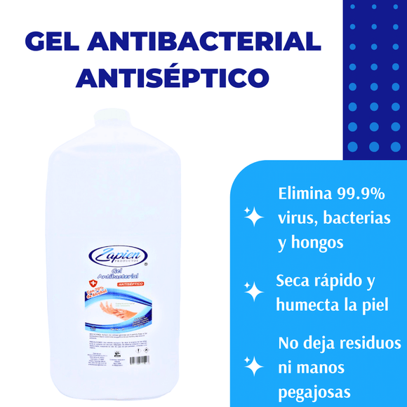 Gel antibacterial antiséptico.     Bidón  4 Lts.