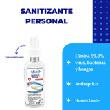 4-PACK -liquido sanitizante y desinfectante Personal   125 ml.