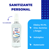 4-PACK - Líquido sanitizante y desinfectante Personal   250 ml.