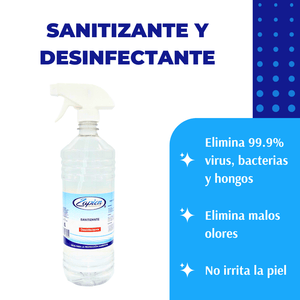 4-PACK. Líquido sanitizante y desinfectante.  1 Litro en spray