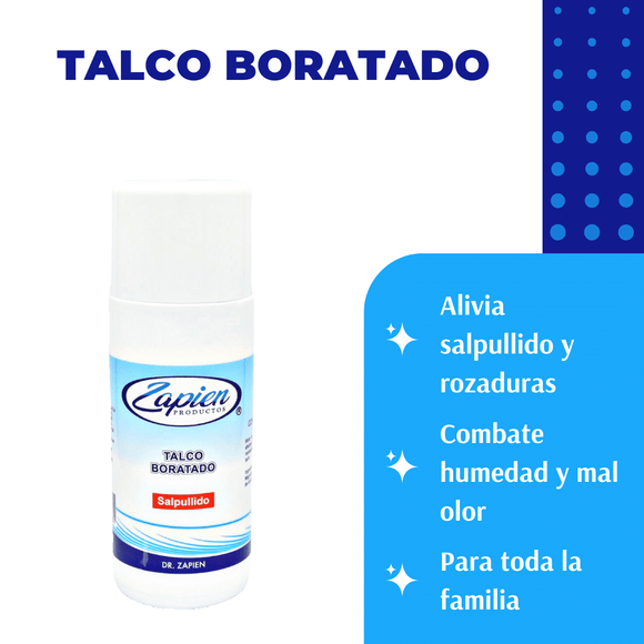 2-PACK  Talco boratado Dr. Zapien 175 grs.