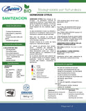 4-PACK. Líquido sanitizante y desinfectante.  1 Litro en spray