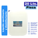 Líquido sanitizante y desinfectante. 20 Litros
